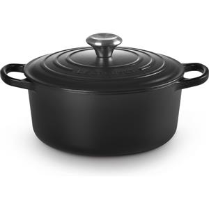 LE CREUSET Cocotte Rotonda Evolution 24cm Nero Ghisa Vetrificata