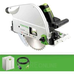 Festool Sega ad affondamento TS 75 EBQ-Plus - Taglio fino a 75 mm, sistema FastFix, leggera e precisa