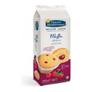 Piaceri Mediterranei Muffin ai Frutti Rossi Senza Glutine - 200 g