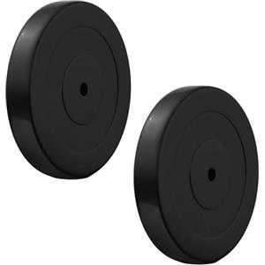 FFitness Coppia Dischi Gommati Vari Pesi in Ghisa Ø 30mm Bumper Plate Training Piastre per Bilancieri e Manubri