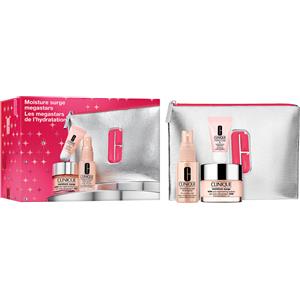 Clinique Moisture Surge Megastars - Set Idratante con Gel-Crema, Spray Viso e Balsamo Labbra