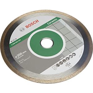 Bosch Professional 1x Disco Diamantato Standard for Ceramic, per Pietra, Piastrelle, Ceramica, Ø 200 x 25,40 x 1,6 x 7 mm, Accessori per Tagliapiastrelle