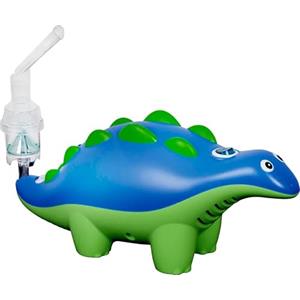 E.M.Y. Design DINO THE DOCTOR - Aerosol per Bambini e Adulti, Dispositivo Medico Classe IIa, Certificato CE e FDA, Nebulizzatore a Pistone Potente con Accessori e Borsa
