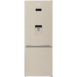 Beko - Frigorifero Combinato Rcne560e40dbn Classe E 560lt-sabbia Marmorizzato