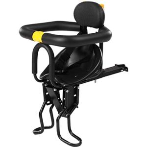 Lixada Seggiolino Anteriore per Bicicletta Sicurezza Bambino Sella per Bambini con Pedali Supporto per Appoggio per Bici da Corsa MTB