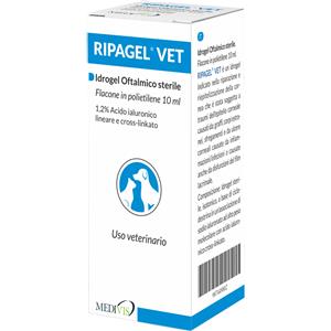 Medivis Ripagel Vet Gocce Oculari Sterili 10ml con 1,2% di Acido Ialuronico