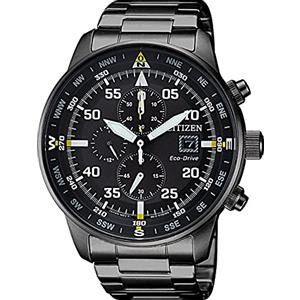 Citizen Orologio Cronografo Eco-Drive Uomini con Cinturino in Acciaio inossidabile