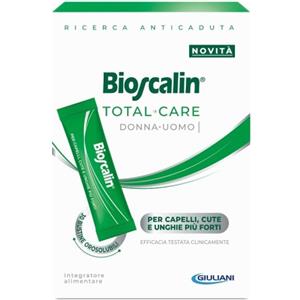 Giuliani Bioscalin Total Care - Integratore Alimentare per Capelli, Unghie e Cute, 30 Bustine con Zinco, Vitamina D3 e Aminoacidi