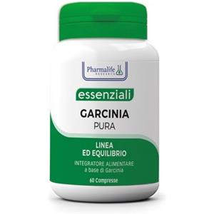 PHARMALIFE RESEARCH Garcinia Pura - Integratore Alimentare 60 Compresse con Estratto Secco di Garcinia Titolato al 50% in Acido Idrossicitrico