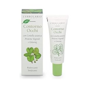 L'Erbolario Gel Contorno Occhi 15 ml - Con Centella Asiatica, Proteine Vegetali e Ginseng, Effetto Tonificante e Rinfrescante