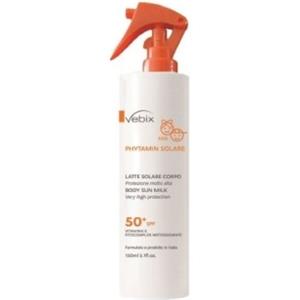 VEBI VEBIX PHYTAMIN SOLARE LATTE SOLARE CORPO NO GAS SPF50 BAMBINI 150 ML