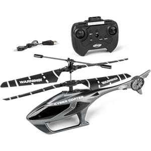 Carson Cyber Copter IR 2Ch RTF grigio - Elicottero, per principianti, RC Heli, giocattolo telecomandato, telecomandato