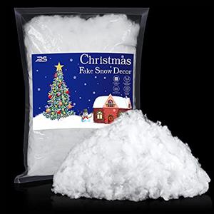 Ruisita Neve, Neve Artificiale Artificiale da 249,5 g, in Fibra di Neve soffice, per Coperta da Neve, Decorazione Albero di Natale, Feste e manifestazioni Invernali