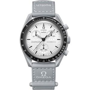 Swatch Orologio da Polso Moonswatch Omega x 1965 in Bioceramica