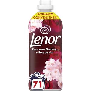 Lenor Ammorbidente Lavatrice Concentrato 71 Lavaggi, Gelsomino Scarlatto E Rose De Mai, Freschezza Che Dura 3 Volte Più A Lungo Con Tecnologia Olii Profumati