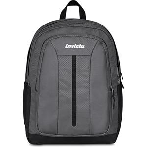Invicta Zaino Scuola Jelek Up Led, Grigio, Doppio Scomparto Con Tasca per PC e Tasca per Borraccia, 36 lt, Scuola Media e Superiore, Zaino Ragazza e Ragazzo