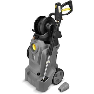 Kärcher idropulitrice professionale ad acqua fredda HD 4/10 X Plus Classic con avvogitubo integrato, pressione di lavoro 100 bar, portata 400 l/h, tubo 8 m, pistola ad alta pressione, ugello rotante
