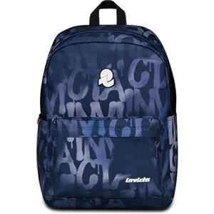 Invicta Zaino Scuola Carlson Fantasy, Blu, Zaino Mono Scomparto Con Tasca Porta PC o Tablet e Tasca Porta Borraccia, Zaino Superiori, Università e Viaggio, Ragazza Donna