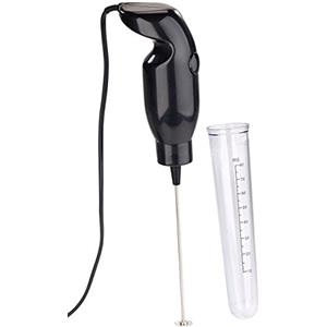 Rosenstein & Söhne Hand Blenders - frullatore frappe: Elettrico Frullatore a immersione mini, Mixbecher-Aufsatz, 15 Watt (miniquirl, frullino per latte, scopa)