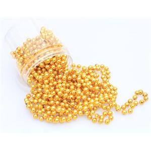 Azexcy Ghirlanda Perle Natalizie Ghirlanda di Perle per Albero di Natale Artificiale Ghirlanda Fili Perline Catena di Perle per Natale Decorazione, Feste, Bouquet, DIY Artigianato, Oro