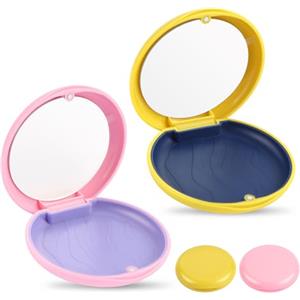 HO-SFSM 2 Pezzi Porta Apparecchio Denti, Porta Apparecchio Denti, custodia bite dentale, per Dentiere, Dispositivi Ortodontici, Bite e Protettori Dentali