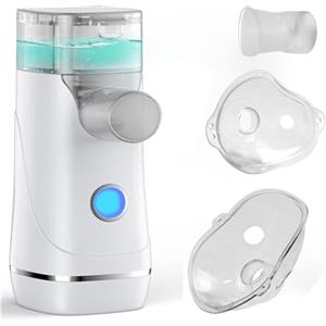 Generic Aerosol Portatile Sienzioso, Macchina Aerosol per Adulti e Bambini, Aerosol Ricaricabile con Velocità di Atomizzazione Regolabili