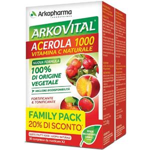 ARKOFARM Srl ARKOVITAL ACEROLA 1000 PACK FAMILY 60 COMPRESSE