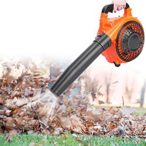 HshDUti Soffiatore per foglie da giardino a benzina, senza fili, potente motore a 2 tempi da 26 cc, ventilatore portatile a benzina per soffiare foglie, trucioli di legno, polvere da giardino detriti erba