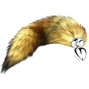 OnundOn Lega di alluminio con coda di volpe, plug anale, Cosplay Plug (S)