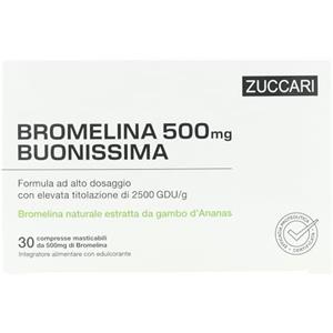 Zuccari - Zuccari Bromelina 500 Buonissima per Gonfiore e Digestione 30 Compresse - 950013742