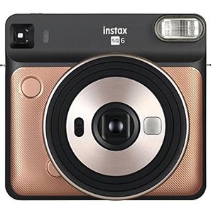 instax Fujifilm Instax Square SQ6 Macchina fotografica istantanea a pellicola, oro fard