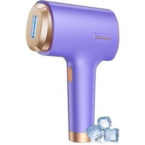 Zerellia Epilatore Luce Pulsata con Funzione di Raffreddamento a Ghiaccio, 21J Luce Pulsata 9 Livelli, 600NM a Casa per Donne e Uomini, Epilatore Luce a Pulsat di Epilazione per Viso, Bikini e Corpo