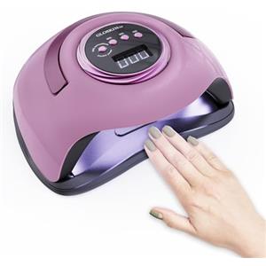 GLOSKIN Lampada UV LED Unghie, Fornetto Unghie da 180 W, con 36 Perle di Lampada, Sensore Automatico e 4 Timer (10/30/60/99s), Lampada Semipermanente Unghie Professionale di Dito/Punta