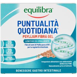 Equilibra Psyllium Fibra-Gel Integratore Benessere Gastrointestinale 20 Bustine