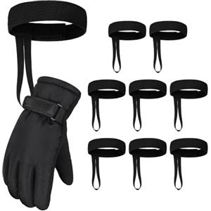 UDNFHL Cintura Sospesa da Guanti da Sci A 8 Pezzi, Deposito di Guanti da Sci, Cinturino da Polso Anti-Lost, Accessori Sportivi All'Aperto.