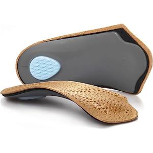 RooRuns Solette ortopediche 3/4 di Lunghezza, Supporto Fascite Plantare con Cuscinetto Metallico per Metatarso Inserti Leggeri Calzature Da Uomo e Donna, Supporto arco alto per Esercizi Piedi Piatti, XS