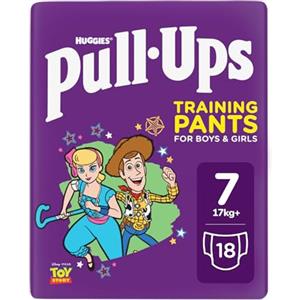 Huggies® Pull-Ups® - Pannolino unisex per allenamento quotidiano, taglia 7 (18 x 2)