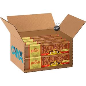 CAIYA Strega Pan di Torrone al Rhum Pan di Spagna Imbevuto di Rhum e Ricoperto di Cioccolato Fondente 150g [CAIYA® BOX da 8 Confezioni]