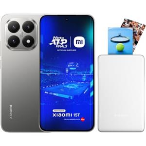 Xiaomi 15T, Smartphone 12+512GB, Display 6,83" 120Hz, MediaTek Dimensity 8400-Ultra, Leica Summilux 50MP, 5500mAh, Titanio, 2 anni Garanzia, Caricabatterie non incluso+Xiaomi Photo Printer Pro