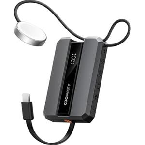 Coowisty Power bank per Apple Watch,10000mAh USB C PowerBank 20W PD caricatore portatile da con ricarica rapida for iPhone,Compatible with Apple Watch Series 9/8/7/6/Se/5/4/3/2, iPhone15