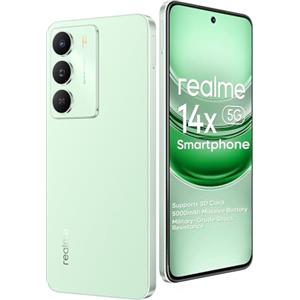 realme 14x 5G Smartphone 6+128GB,Chipset Dimensity 6300 5G,fotocamera autofocus 50MP,Schermo IP64 120Hz,6,67 pollici,Batteria 5000mAh,NFC,Supporto per scheda micro-SD,Verde
