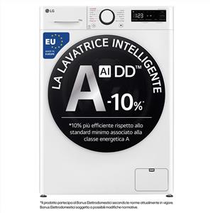 Lg - Lavatrice Ai Dd R5 F4r5010tsww 10kg Classe A-bianca