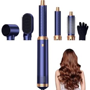 MogaWave Asciugacapelli 5 in 1,Hair Styler Capelli ad Aria,1000w Phon Capelli,Spazzola Asciugacapelli Per Dare Volume Ai Capelli, Lisciare, Arricciare, Ioni Air Curler Brush,Strumenti per Capelli