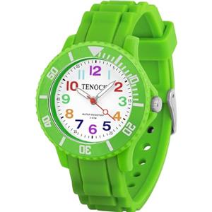 TENOCK Orologio Analogico Al Quarzo Per Bambini, Orologio Da Polso Per Orologio Da Polso Per Bambini 30 M (Verde)