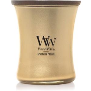 WoodWick Candela Profumata Hourglass Sparkling Pomelo 275g - Note di Pepe Rosa e Pompelmo, Durata Fino a 60 Ore