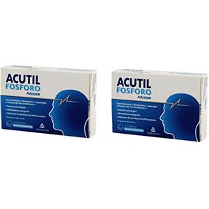 Acutil Fosforo 2 X Angelini Acutil Fosforo Advance - 50 Compresse - Memoria Stanchezza e Affaticamento
