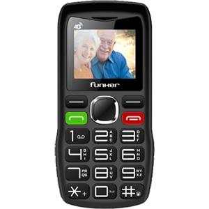 Funker C140 Classic 4G - Telefono cellulare per anziani con pulsante SOS - Tasti grandi e volume alto -USB-C - Batteria 1000 mAh - Grande schermo da 1,8 pollici - Facile da usare