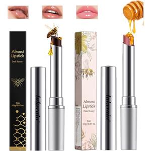 Desing Wish 2 Pezzi Black Honey Rossetto Nero Lunga Durata Set Burrocacao Colorato Lucidalabbra Lip Stain Tint Rossetti Kit tinta Labbra Lipgloss Lipstick Trucco Labbra Regalo Trucchi Donna