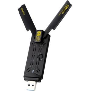 calonny Chiavetta Wifi 7 BE6500 per PC Fisso 6500Mbps, ElecMoga Adattatore WiFi USB 2.4/5/6GHz Adattatore Wireless USB 3.0 2x5dBi Antenne WiFi Dongle WiFi per Windows 11/10/7/XP/Mac OS X