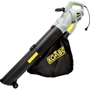KOMBO - Soffiatore/Aspiratore 3000W con Triturazione 10:1, Velocità 270 km/h, Sacco 45L, con Ruote Guida - Per Foglie ed Erba - Alimentazione 230V - Modello KO270/2